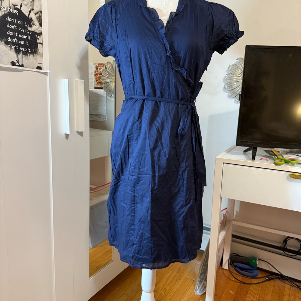 LOFT Deep Blue Midi Dress